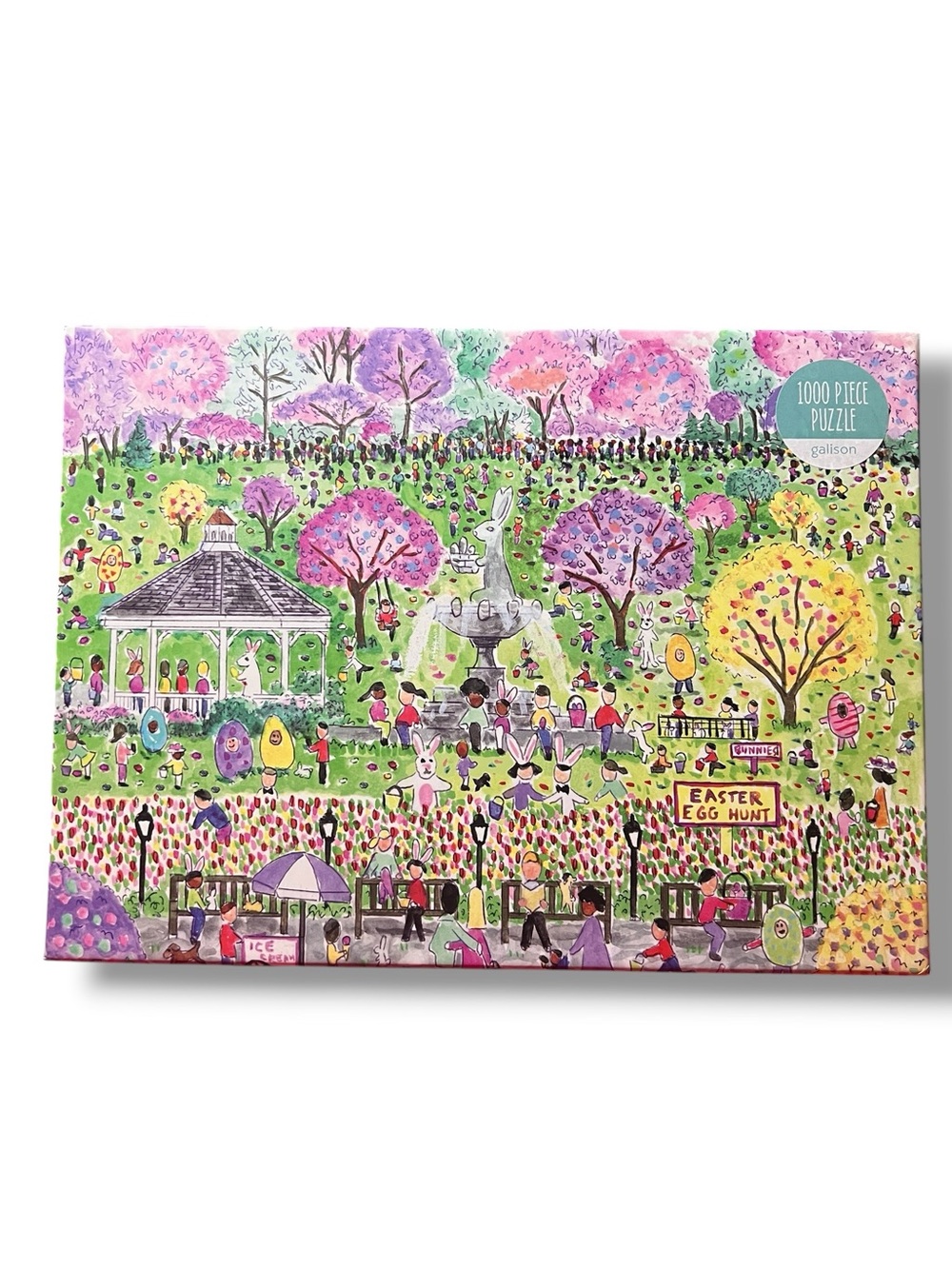 Galison Easter Egg Hunt Michael Storrings  1000-Piece Jigsaw Puzzle